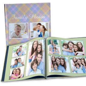 Create a large 12x12 photo book for your photos, perfect for an anniversary album