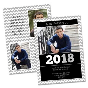 Create your own Graduation Announcement and customize both sides with RitzPix Stationery Cards