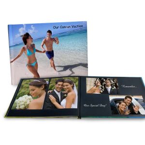Create a custom 8x11 photo book with beautiful lay flat pages