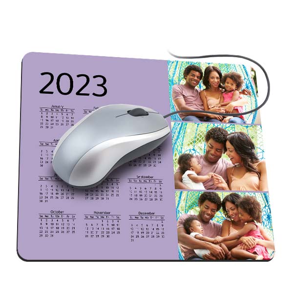 Personalize your own calendar mouse pad with a favorite photo to brighten your day at the office.
