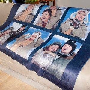 Create your own sherpa fleece photo blanket to help you stay warm inside and out