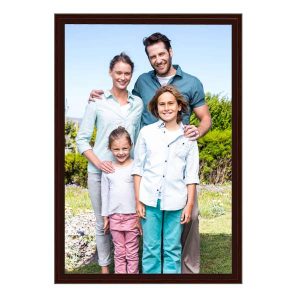 Turn your favorite family portrait into a framed canvas work of art with exposed gallery wrapped edges
