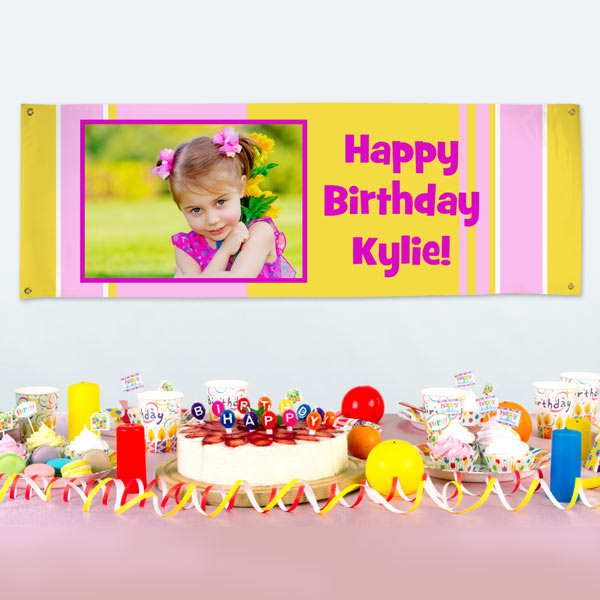 Create your own banner for birthdays and celebrations with vinyl banners from Print shop