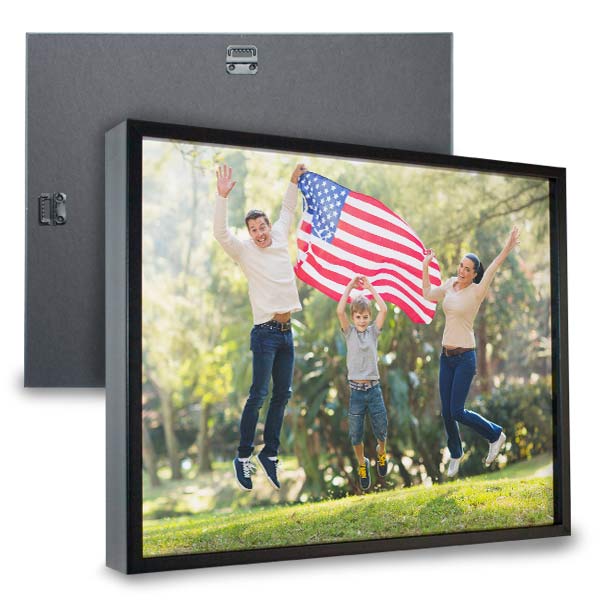 Create a beautiful framed canvas print using your own photos