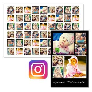 Print your instagram photos with Print Shop Instagram posters you can add up to 75 photos to your poster