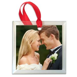 Create your own photo ornament to commemorate an event or special occasion with glass photo ornaments by Print Shop Lab