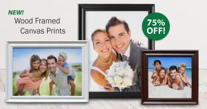 Upload your photo and select a wood frame canvas to showcase your cherished memories for years to come.