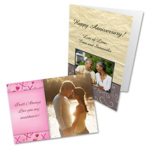 Create your own personalized anniversary card to give to your someone special