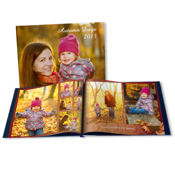 Save the beauty of Autumn in a professionally printed fall photo book