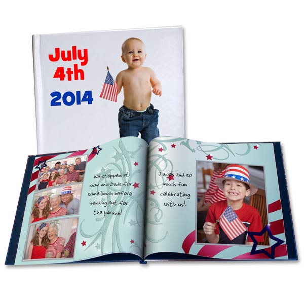 Create a photo book to remember Independence day the 4th of July