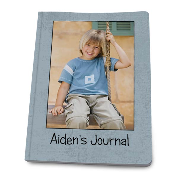 Custom cover journals available with personalized front and back covers
