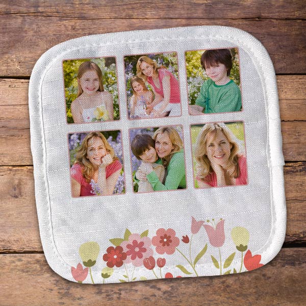 Choose from many design options and create a personalized pot holder gift