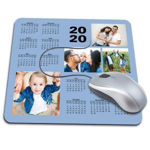 Instantly brighten your desk at work with photos by designing your own calendar photo mouse pad.