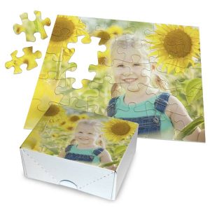Create a gift the whole family can enjoy, custom photo puzzles available in multiple sizes