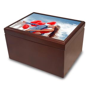 Personalize your own jewelry box with photos and custom text