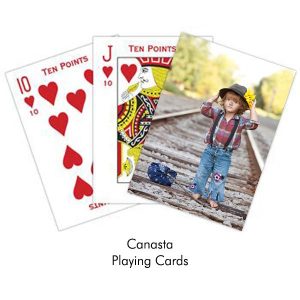 Using your own photo you can create your own deck of canasta playing cards with Ritzpix
