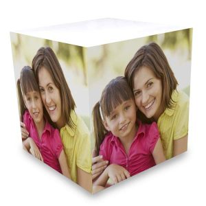 Add color to your desk with a sticky note photo cube great for all