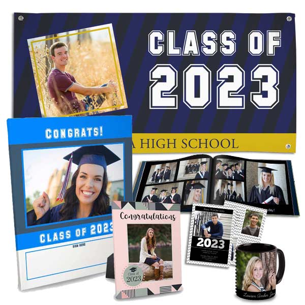 Celebrate the graduation of your 2023 graduate with personalized products