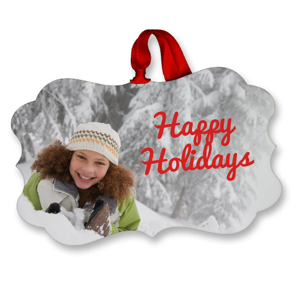 Turn your favorite photo into a beautiful ornament with glossy finish for the holidays