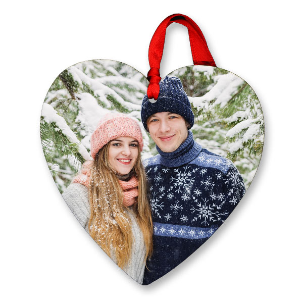 Create a heart shaped ornament with your favorite memory to save for years to come
