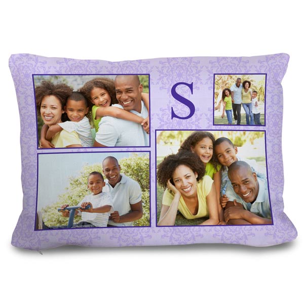 Create a photo collage pillow for your couch and relive your favorite memories every day