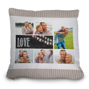 Drop your pictures into a template and create a designer pillow for your couch