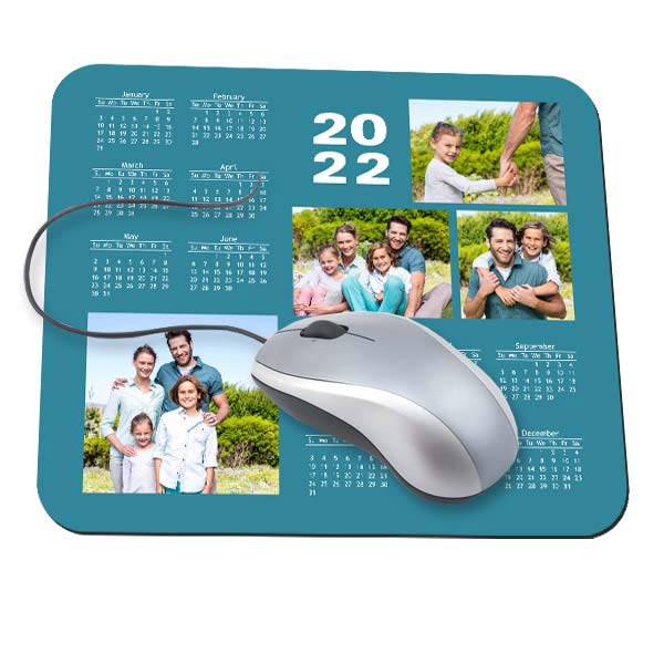 Personalize your own calendar mouse pad with a favorite photo to brighten your day at the office.