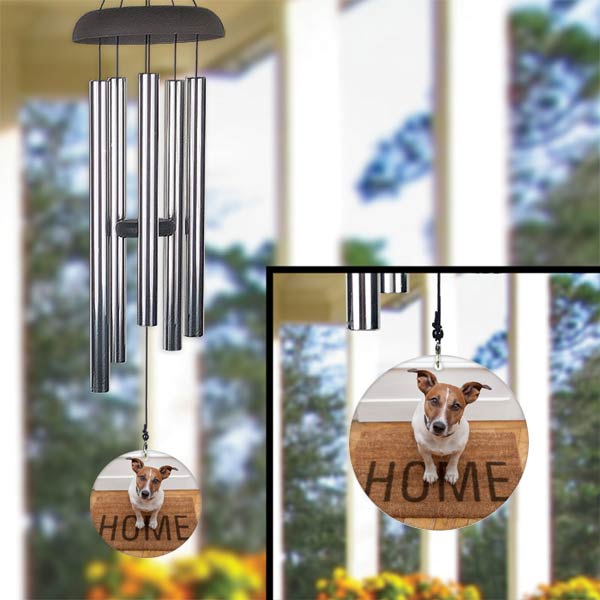 Create your own wind chimes by adding a photo to the sail