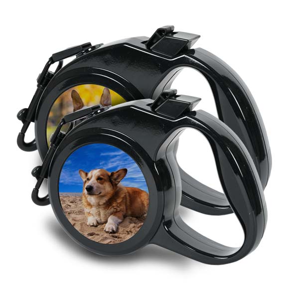Add your pets photo and name and create a custom retractable pet leash